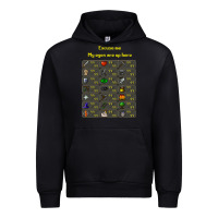 Black runescape game Urban Hoodie - linhVisuals