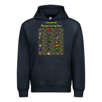 Navy runescape game Urban Hoodie - linhVisuals