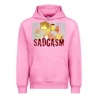 Fuchsia Pink sadgasm Urban Hoodie - linhVisuals