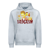 Heather Grey sadgasm Urban Hoodie - linhVisuals
