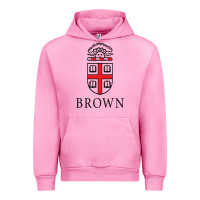 Fuchsia Pink brown university Urban Hoodie - linhVisuals
