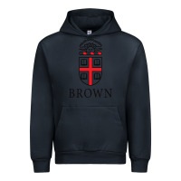 Navy brown university Urban Hoodie - linhVisuals