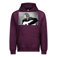 Mauve Wine kurt smoking Urban Hoodie - linhVisuals