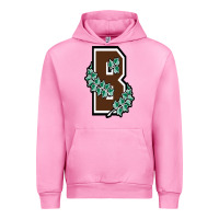 Fuchsia Pink brown university Urban Hoodie - linhVisuals