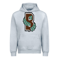 Heather Grey brown university Urban Hoodie - linhVisuals