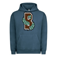 Pigment Midnight Navy brown university Urban Hoodie - linhVisuals