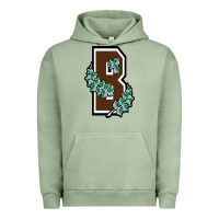 Pigment Oil Green brown university Urban Hoodie - linhVisuals