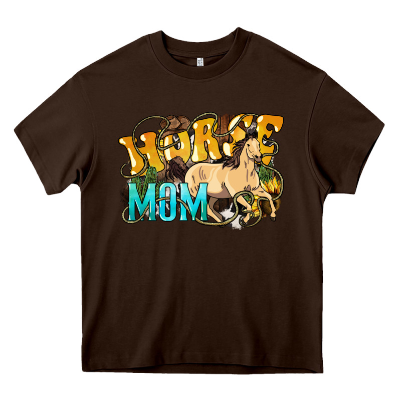 Horse Mom Rope Heavy Core Tee by HowdyJamesFarm | Teevron