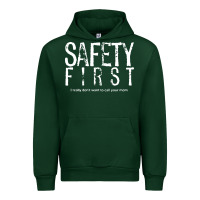 Forest Green safety first science teacher Urban Hoodie - linhVisuals