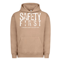 Pigment Burro safety first science teacher Urban Hoodie - linhVisuals