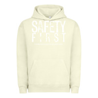 Pigment Pistachio safety first science teacher Urban Hoodie - linhVisuals