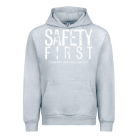 Heather Grey safety first science teacher Urban Hoodie - linhVisuals