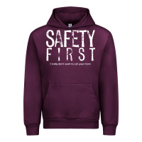 Mauve Wine safety first science teacher Urban Hoodie - linhVisuals
