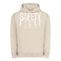 Pigment French Oak safety first science teacher Urban Hoodie - linhVisuals