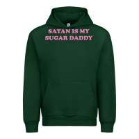 Forest Green satan is my sugar daddy Urban Hoodie - linhVisuals