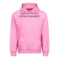 Fuchsia Pink satan is my sugar daddy Urban Hoodie - linhVisuals