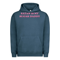 Pigment Midnight Navy satan is my sugar daddy Urban Hoodie - linhVisuals