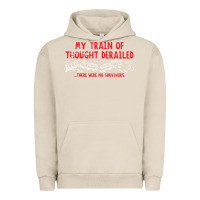 Pigment French Oak my train of thought derailed Urban Hoodie - linhVisuals
