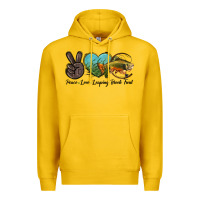 Lemon Peace Love Leaping Brook Trout Premium Hoodie - LillyAllenDesigns