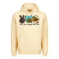 Pina Colada Peace Love Leaping Brook Trout Premium Hoodie - LillyAllenDesigns