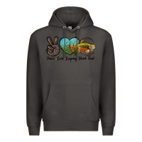 Smoke Peace Love Leaping Brook Trout Premium Hoodie - LillyAllenDesigns