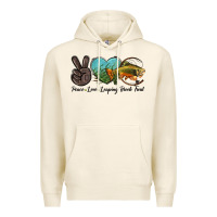 Tofu Peace Love Leaping Brook Trout Premium Hoodie - LillyAllenDesigns