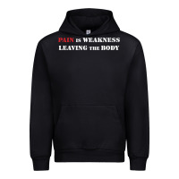 Black pain is weakness leaving the body Urban Hoodie - linhVisuals