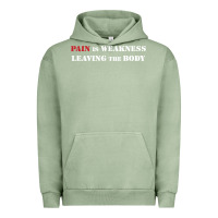 Pigment Oil Green pain is weakness leaving the body Urban Hoodie - linhVisuals