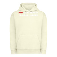 Pigment Pistachio pain is weakness leaving the body Urban Hoodie - linhVisuals