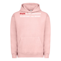 Pigment Salmon pain is weakness leaving the body Urban Hoodie - linhVisuals