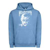 Pigment Pebble Blue black metal pinhead Urban Hoodie - linhVisuals