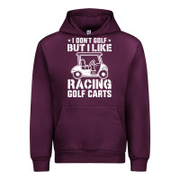 Mauve Wine i don't golf but i like racing golf carts Urban Hoodie - linhVisuals