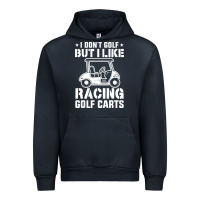 Navy i don't golf but i like racing golf carts Urban Hoodie - linhVisuals