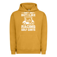Pigment Peanut Butter i don't golf but i like racing golf carts Urban Hoodie - linhVisuals