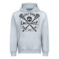 Heather Grey lacrosse legally beating people with sticks Urban Hoodie - linhVisuals
