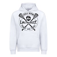 White lacrosse legally beating people with sticks Urban Hoodie - linhVisuals