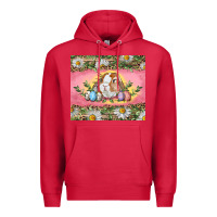 Cardinal Easter bunny and eggs Premium Hoodie - RanaPortraitStore