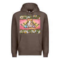 Coffee Easter bunny and eggs Premium Hoodie - RanaPortraitStore