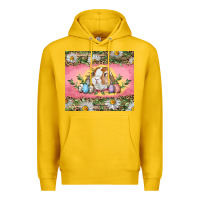 Lemon Easter bunny and eggs Premium Hoodie - RanaPortraitStore