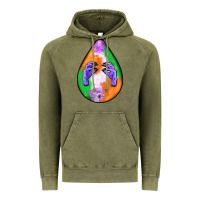 Vintage Olive halloween hands teardrop Vintage Hoodie - BundleAndBundleShop