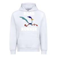 White Road Runner Urban Hoodie - linhVisuals