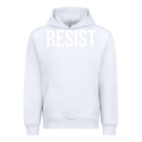 White resist Urban Hoodie - linhVisuals