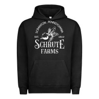 Pigment Black schrute farms Urban Hoodie - linhVisuals