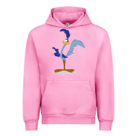 Fuchsia Pink Road Runner Beep Urban Hoodie - linhVisuals