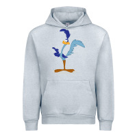 Heather Grey Road Runner Beep Urban Hoodie - linhVisuals