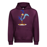 Mauve Wine Road Runner Beep Urban Hoodie - linhVisuals