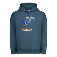 Pigment Midnight Navy Road Runner Beep Urban Hoodie - linhVisuals