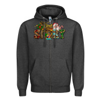 Charcoal Heather true story jesus and mary wıth santa Zipper Hoodie - AdoDesignShop