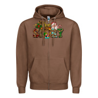 Chestnut true story jesus and mary wıth santa Zipper Hoodie - AdoDesignShop