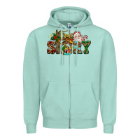 Seafoam true story jesus and mary wıth santa Zipper Hoodie - AdoDesignShop